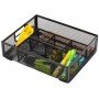 Organizador de Secretaria Q-Connect Bandeja Metalica Turquesa com 6 Departamentos 235X183X65 Mm