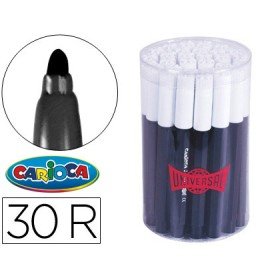 Marcador Jumbo Carioca Pote de 30 Unidades Pretos