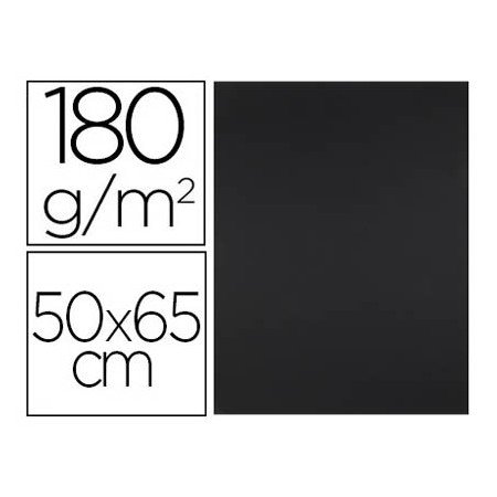 Cartolina 50X65 Cm 180 Gr Preto Pack de 25 Unidades