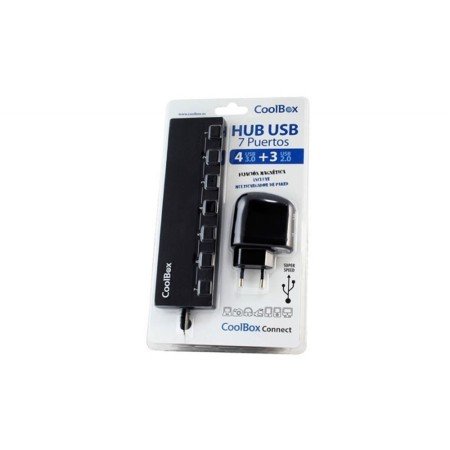 Coolbox hub 4 portas usb 3.0 3 portas usb 2.0