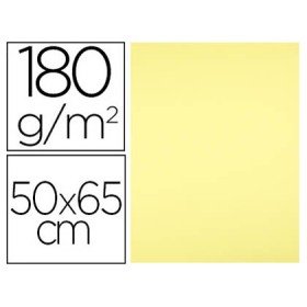 Cartolina 50X65 Cm 180 Gr Amarelo Medio Pack de 25 Unidades