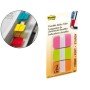 Bandas Separadoras Post-It Index 3 Cores Rosa, Verde E Laranja