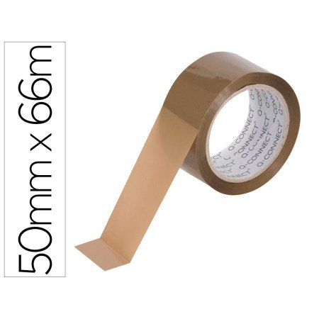 Fita Adesiva Q-Connect Polipropileno Havana 66 Mt x 50 Mm