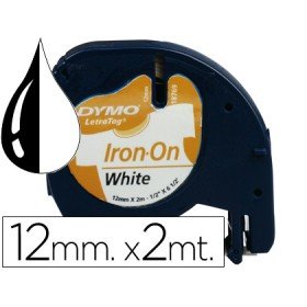 Fita Dymo Letratag Para Tecido 12 Mm x 2 M