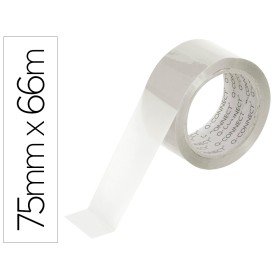 Fita Adesiva Q-Connect Polipropileno Transparente 66 Mt x 75 Mm