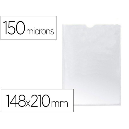 Bolsa Catalogo Q-Connect Din A5 150 Microns Pvc Transparente 148X 210 Mm
