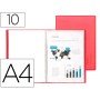 Capa Catalogo 10 Bolsas Polipropileno Din A4 Vermelho