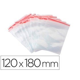 Bolsa Plastico Auto Selada Q-Connect 120X180 Mm Pack de 100 Unidades