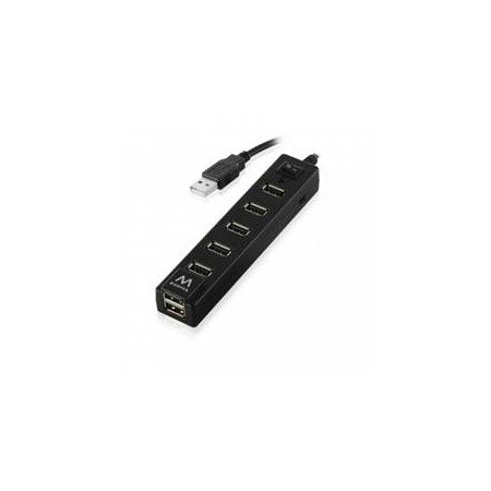 ewent hub 7 portas + entrada e saída - usb 2.0