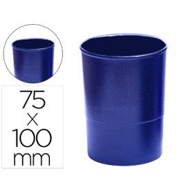 Porta Lapis Q-Connect Plastico Azul Opaco