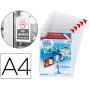 Bolsa de Apresentaçao Tarifold Adesiva com Canto Magnetico Din A4 Pack 5 Unidades