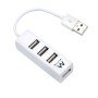 Ewent Mini Hub USB 4 Portas - USB 2.0 - Branco
