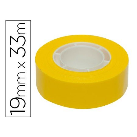 Fita Adesiva Apli 33 Mt x 19 Mm Cor Amarelo