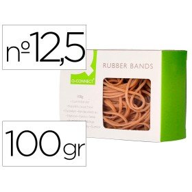 Bandas Elasticas Q-Connect C/100 Gr 100X9 Mm Numero 12,5
