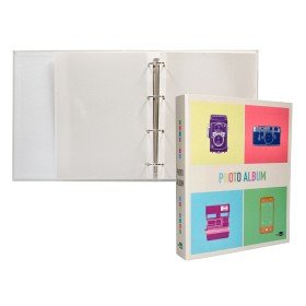 Album de Fotos Aneis com 20 Folhas Autoadesivas