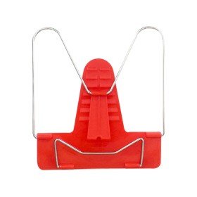 Atril Base Plastica Angulo Ajustavel Suporte Parte Posterior 125Gr Medidas: 190X215Mm Cor Vermelha