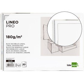 Bloco de Desenho Lineal Espiral 230X325Mm 20 Folhas 180 Gr com Esquadria