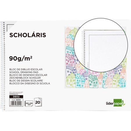 Bloco de Desenho Monet Folio Espiral 20 Folhas 90 Gr