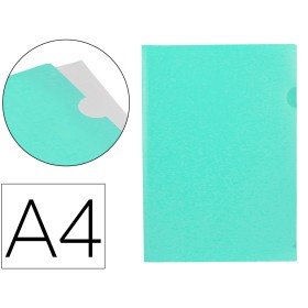 Bolsa Dossier com Separador Polipropileno Din A4 Verde Maça Opaco 20 Folhas