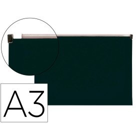 Bolsa Porta Documentos A3 com Fecho Preto Opaco