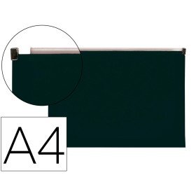 Bolsa Porta Documentos A4 com Fecho Preto Opaco