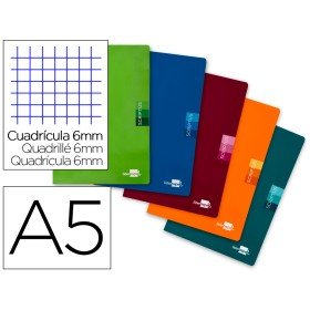 Caderno Escolar Scriptus 48F Din A5 Quadriculado 6 Mm Papel 90 Gr