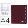 Caderno Espiral Executive 100 Fls A4 Bordeaux Quad