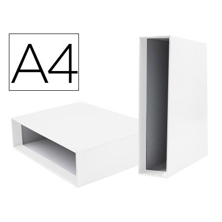 Caixa Para Pasta de Arquivo de Alavanca Documenta Din A4 Lombada 75 Mm Branca