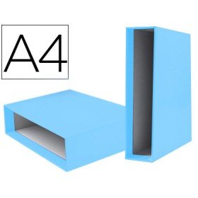 Caixa Para Pasta de Arquivo de Alavanca Documenta Din A4 Lombada 75 Mm Celeste