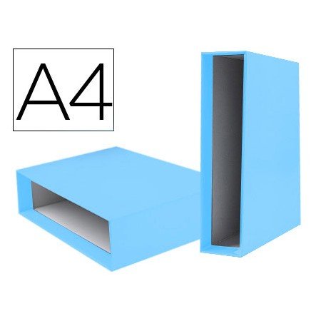 Caixa Para Pasta de Arquivo de Alavanca Documenta Din A4 Lombada 75 Mm Celeste