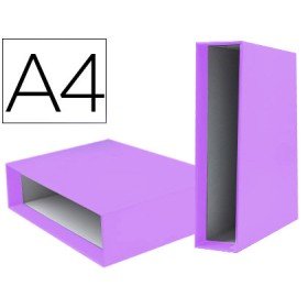 Caixa Para Pasta de Arquivo de Alavanca Documenta Din A4 Lombada 75 Mm Lilas