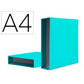 Caixa Para Pasta de Arquivo de Alavanca Documenta Din A4 Lombada 75 Mm Verde Claro