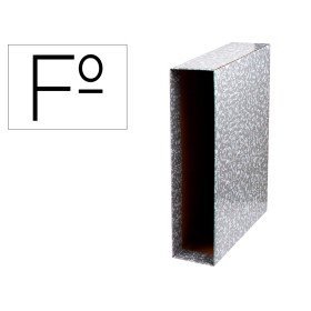 Caixa Para Pasta de Arquivo Classic Red Folio Marmoreada Cinza