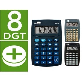 Calculadora de Bolso Xf04 8 Digitos Pilhas 99X64X9 Mm Expositor de 16 Unidades Cores Sortidas
