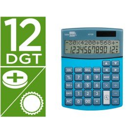 Calculadora de Secretaria Xf28 12 Digitos Solar E Pilhas Cor Azul 155X115X25 Mm
