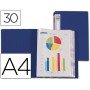 Capa Catalogo 30 Bolsas Din A4 Azul