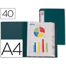 Capa Catalogo 40 Bolsas Din A4 Verde