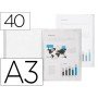 Capa Catalogo 40 Bolsas Polipropileno Din A3 Transparente Translucido