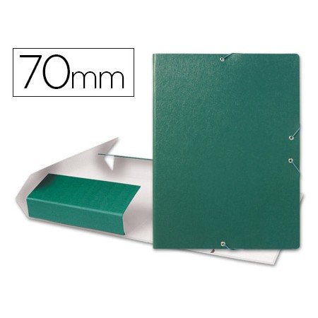 Capa Elasticos Para Projetos Lombada 7 Cm Verde