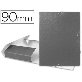 Capa Elasticos Para Projetos Lombada 9 Cm Cinza