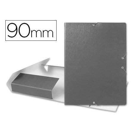 Capa Elasticos Para Projetos Lombada 9 Cm Cinza