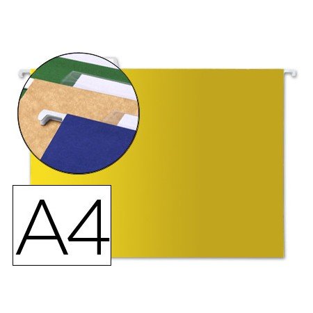 Capas de Suspensao Din A4 Kraft Amarelo