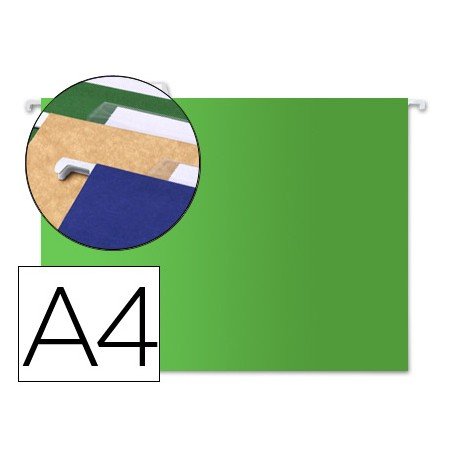 Capas de Suspensao Din A4 Kraft Verde