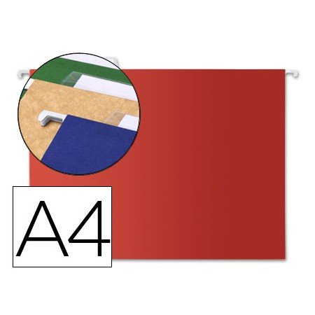 Capas de Suspensao Din A4 Kraft Vermelho