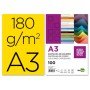 Cartolina Din A3 180 Gr Amarelo Pack de 100 Unidades