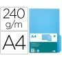 Classificador em Cartolina Din A4 Pestana Direita 240G/M2 Azul