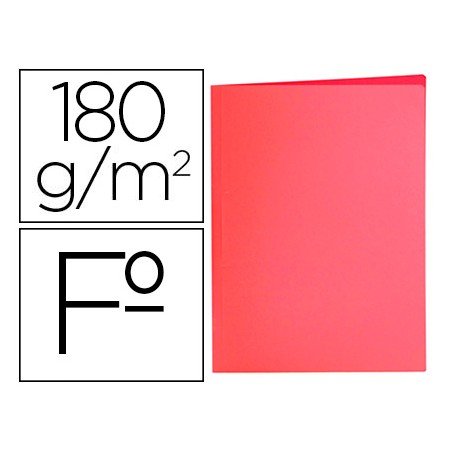 Classificadores Folio Vermelho Pastel 180G/M2