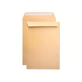 Envelope Bolsa Seguranca Kraft Castanho 229X324 Mm Tira de Silicone Pack de 100 Unidades
