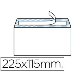 Envelope Americano Branco 115X225 Mm Tira de Silicone Pack de 500 Unidades