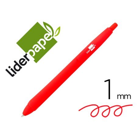 Esferografica Gummy Touch Retratil 1,0 Mm Tinta Vermelho